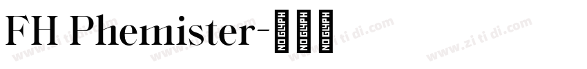 FH Phemister字体转换